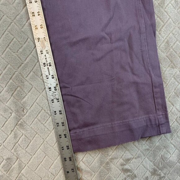 Pull & Bear Womens Small Denim Jeans Lavender Purple Straight Ankle Mid Rise - Picture 12 of 15